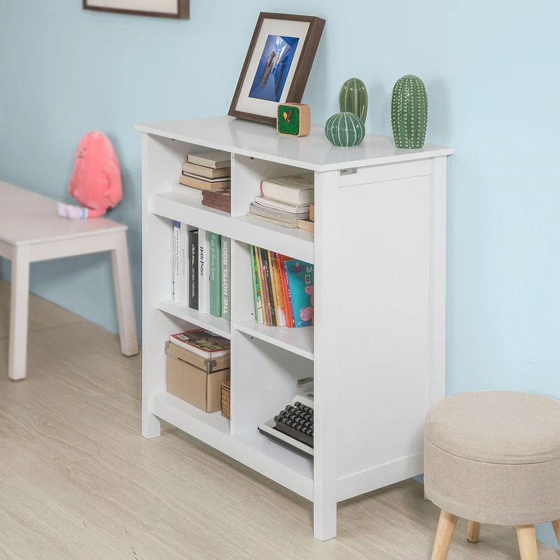 SoBuy FSB15-W Buffet Armoire Meuble de Rangement Étagères