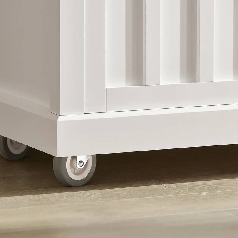 SoBuy FKW94-W Desserte de Cuisine Chariot de Service Meuble de Rangement à roulettes