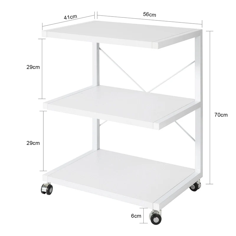 sobuyes.shopG81-W Chariot Étagère Roulante Bout de Canapé Étagère Cuisine