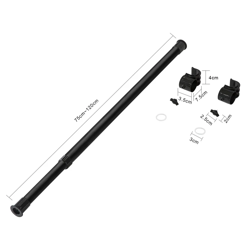 sebuyfr.comG109-P01 Barre Télescopique pour Portemanteau Tige Tringle à Vêtement Barre Transversal Extensible