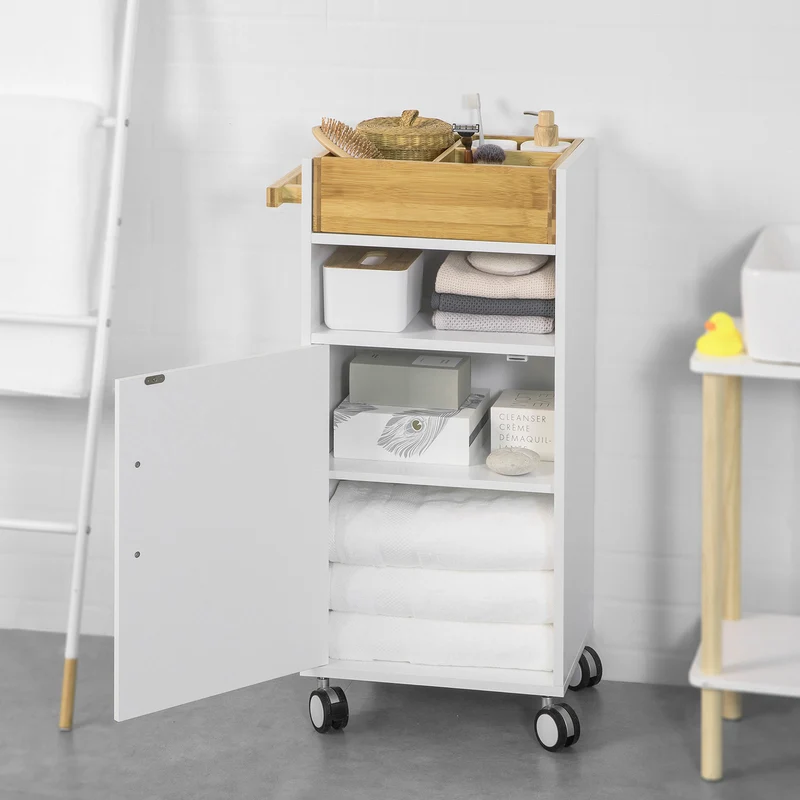 SoBuy BZR32-W Meuble de Rangement Roulant Chariot de Stockage Cuisine