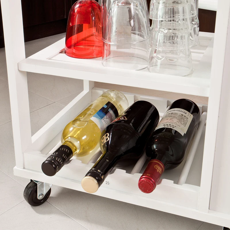SoBuy FKW12-W Desserte à roulettes, Meuble rangement, Kitchen Trolley Chariot de Cuisine
