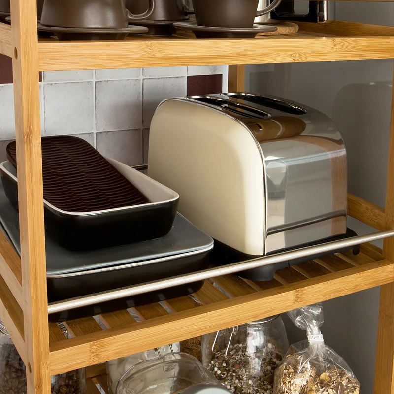 SoBuy FKW11-N Table roulante Meuble de rangement à roulettes, Desserte de cuisine