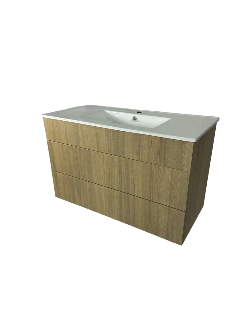Vanité suspendue - 40 Pouces - 2 tiroirs - Mélamine RHA - Lavabo Inclus