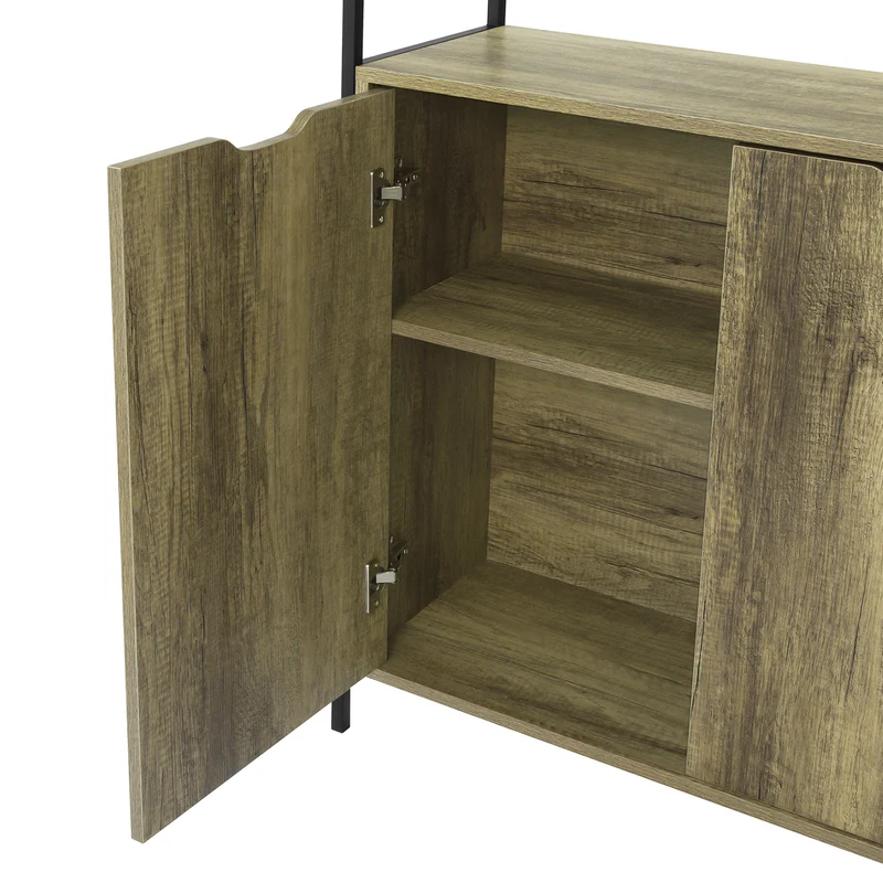 SoBuy FSB38-T Buffet Commode Meuble de Rangement Armoire avec Placard et Etagères