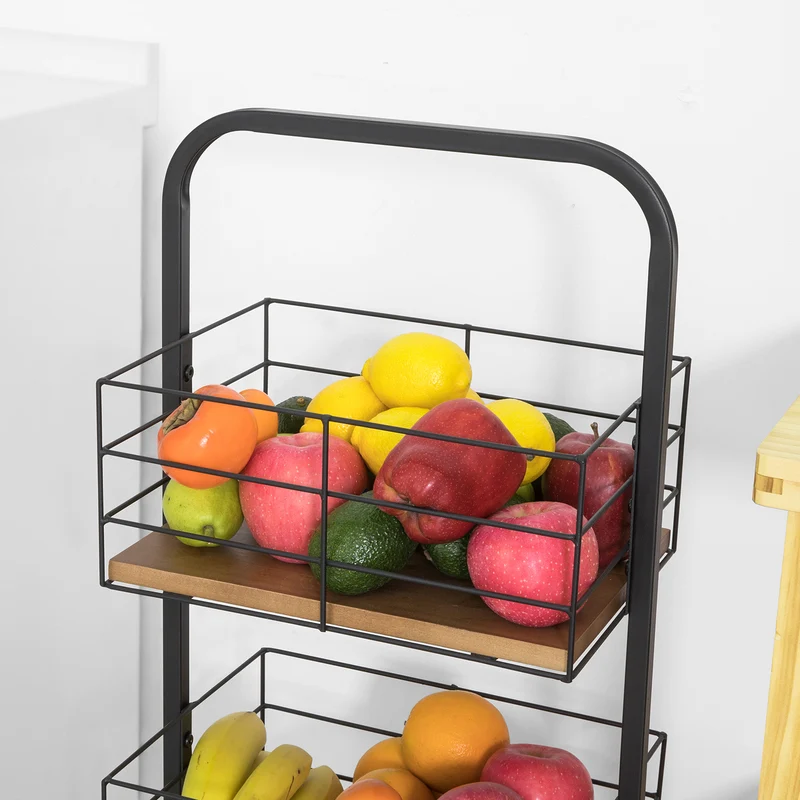 SoBuy NSR06-N Chariot de Stockage Etagère de Rangement Cuisine Tour de Rangement