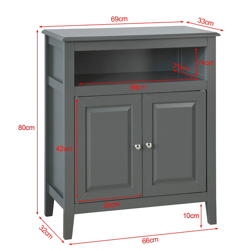 sebuyfr.comG204-DG Meuble Bas de Salle de Bain Armoire Toilette Buffet Commode