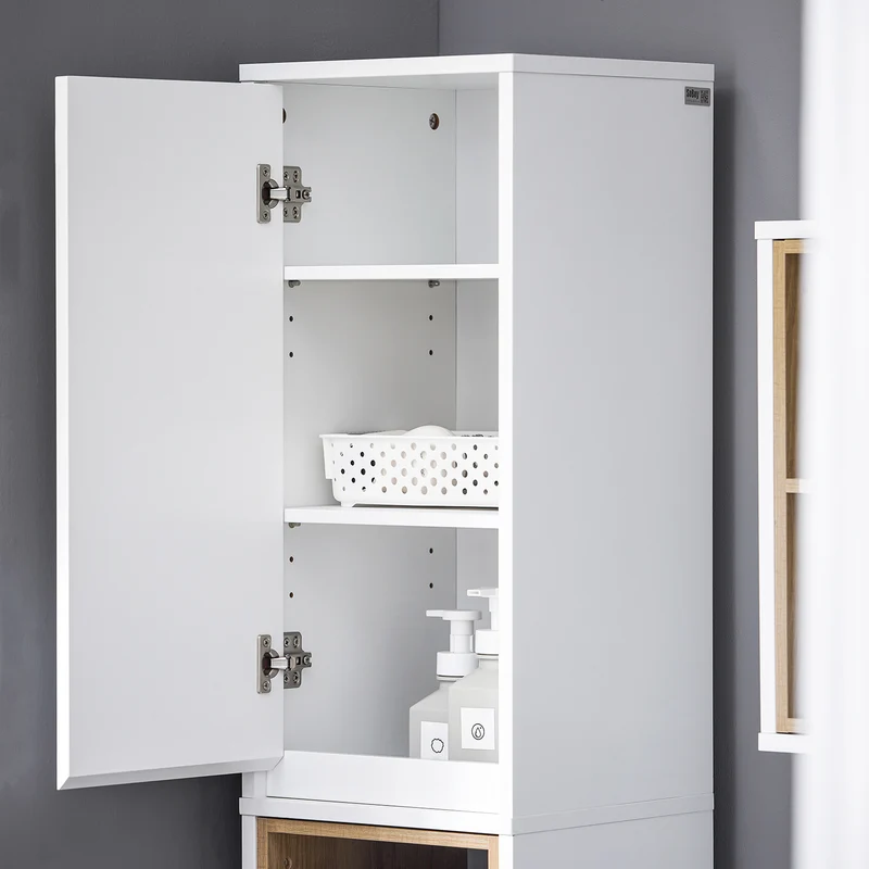 SoBuy BZR147-W Colonne de Salle de Bain 170 cm – Blanc
