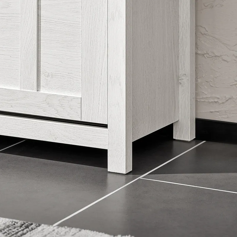 SoBuy FSR162-W Meuble à Chaussures Ultra-Slim Gain de Place – Idéal pour Entrée Étroite – Blanc