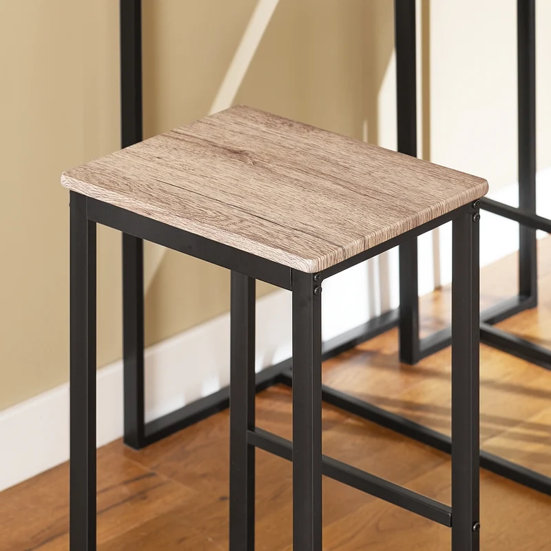 SoBuy OGT15-N Ensemble 1 Table de Bar Bistrot + 4 Tabourets de Bar