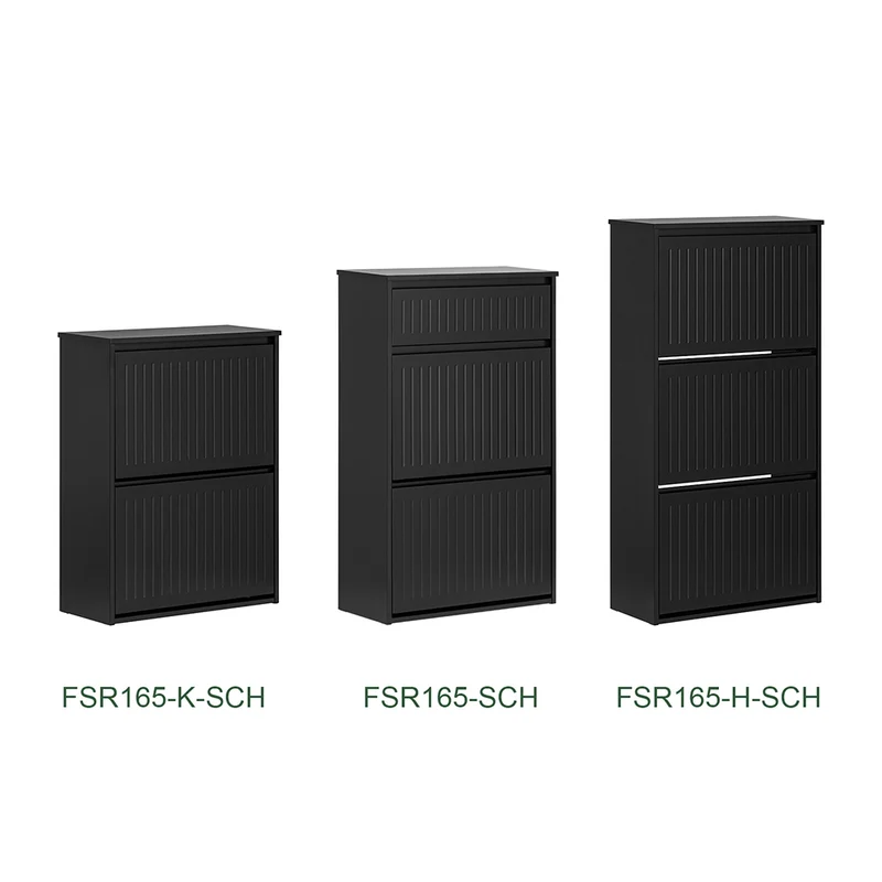 SoBuy FSR165-SCH Banc à chaussures avec rangement et coussin rembourré – 2-en-1 assise et coffre 2 abattants, Noir