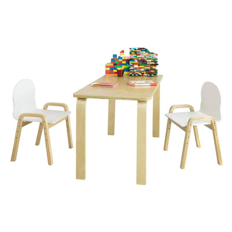 SoBuy KMB23-N Table de Jeu Sable pour Chambre d'enfant Table pour Les activités d’Enfants mobilier pour Enfant Conception Simple en Bois Naturel