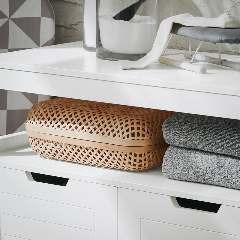 SoBuy BZR121-W Meuble Bas de Salle de Bain avec 2 Portes et Étagères Réglables – L70×P35×H90 cm, Charge 70 kg, MDF, Blanc