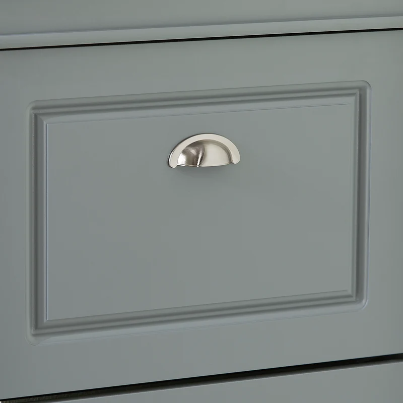 SoBuy FSR94-HG Armoire à Chaussures Slim 24 cm à 3 Abattants – 12 Paires – Dos Ventilé – Bois FSC – Gris