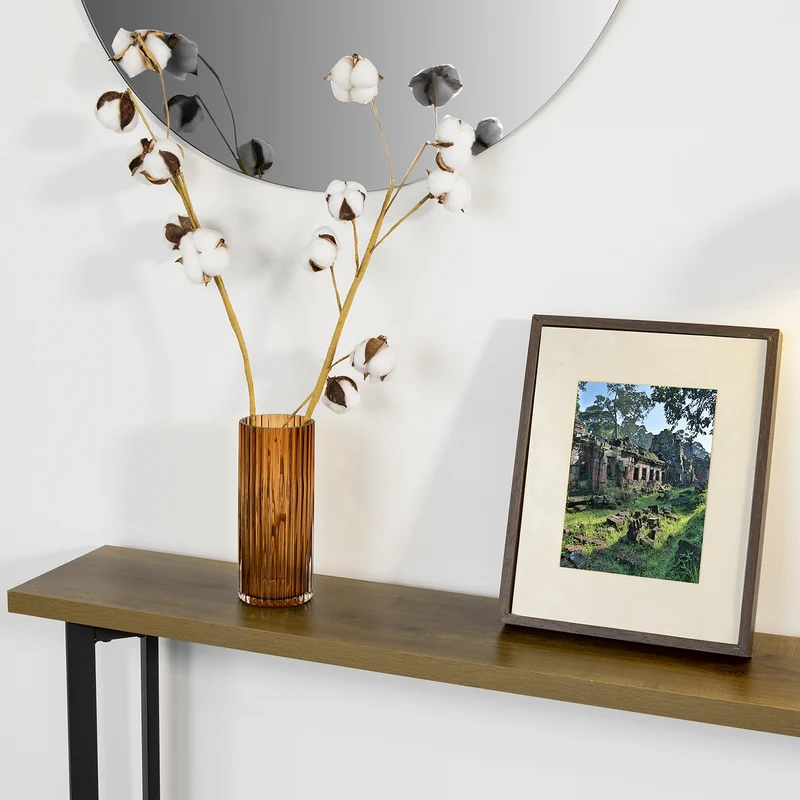 SoBuy FSB50-PF Table Console Table d’entrée Buffet Bout de Canapé Table d'appoint Cadre et Pieds en Fer