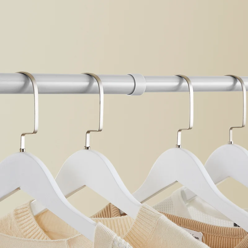 SoBuy FRG109-II-HG Tringle à Vêtements Télescopique, Portant à Vêtements Robuste, Penderie Ouverte Réglable avec Barres de Suspension pour Chambre, Dressing, Gris