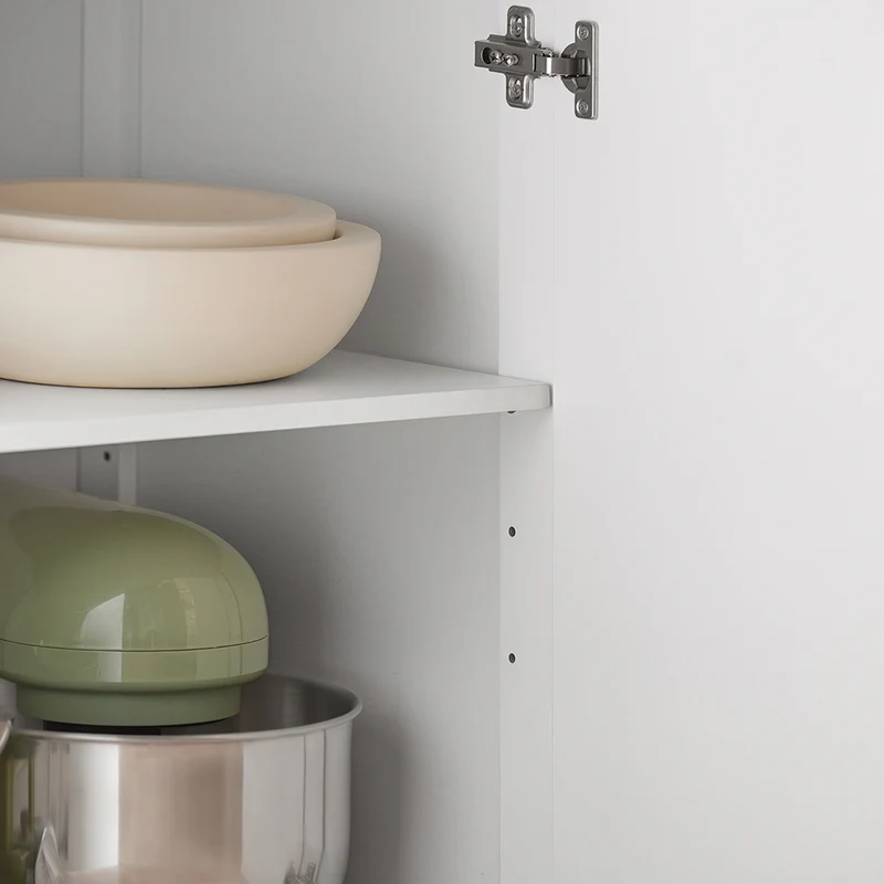 SoBuy FKW119-WN Desserte Cuisine avec Roulettes, Mobile, pour Cuisine et Salle à Manger, Rangement Optimisé – L74×P46×H91 cm, Bois d’Hévéa, Blanc et Naturel