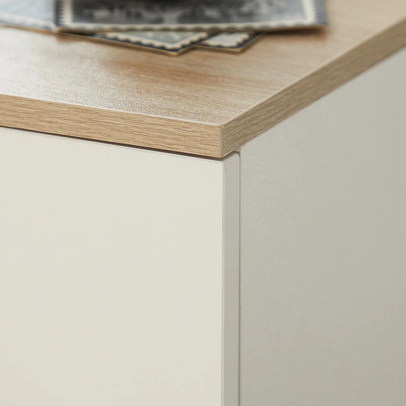 SoBuy FBT111-WN Table de Chevet Étroite 20 cm avec Tiroir et Étagère – Bois Noyer, 60 cm