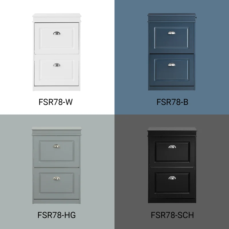 SoBuy FSR78-SCH Armoire à Chaussures 2 Abattants, Rangement 8 Paires pour Entrée Couloir – 54x24x83 cm, Noir