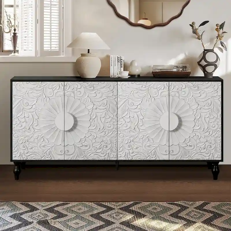 Buffet moderne de 160 cm avec 4 portes