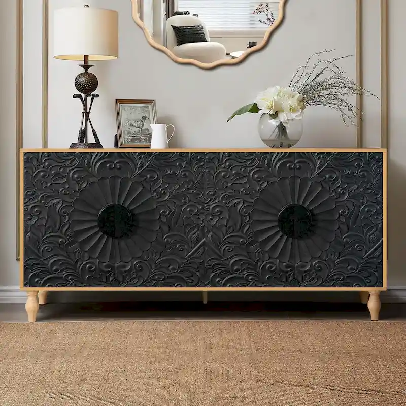 Buffet moderne de 160 cm avec 4 portes