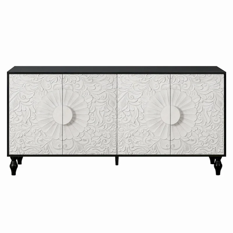 Buffet moderne de 160 cm avec 4 portes