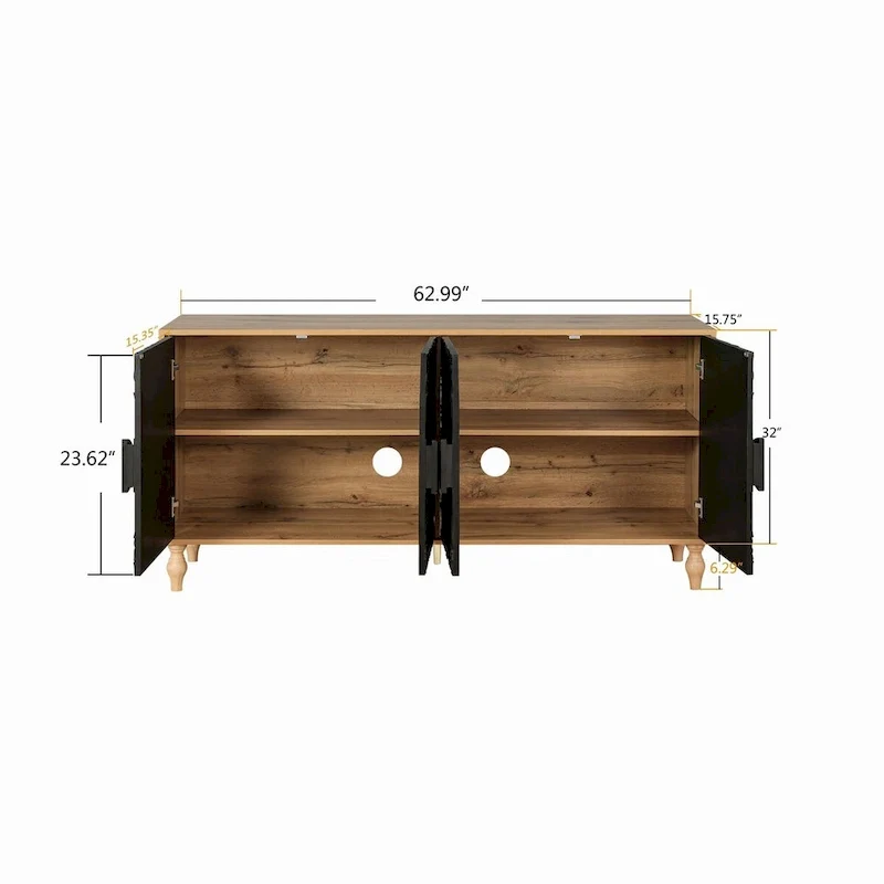 Buffet moderne de 160 cm avec 4 portes
