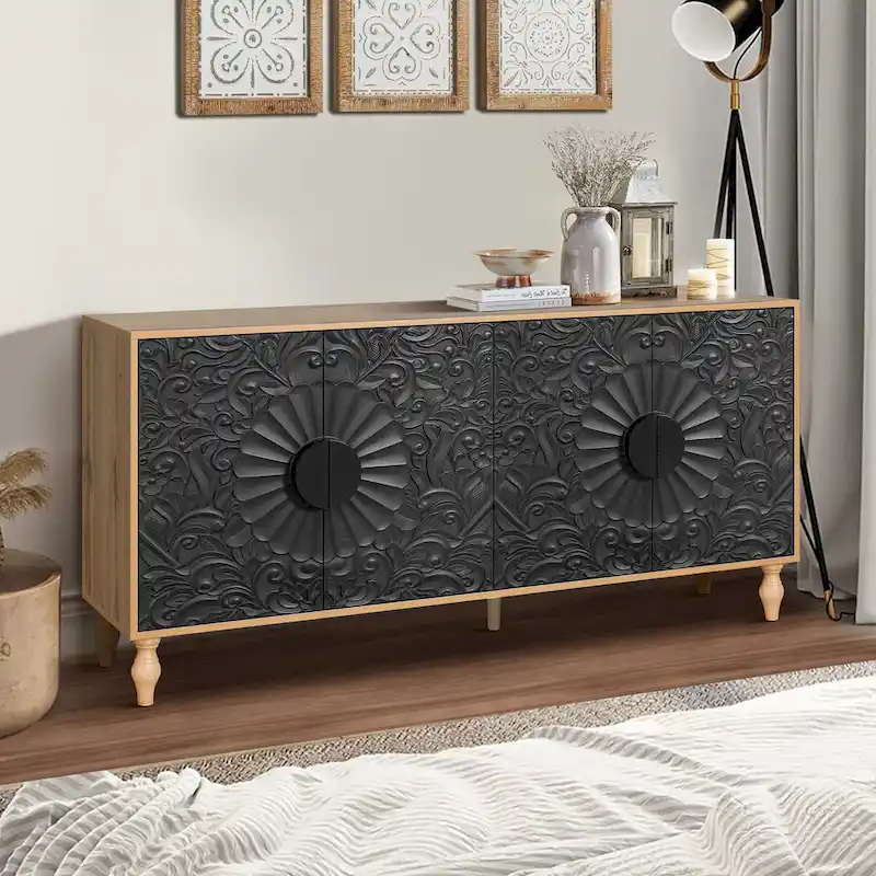 Buffet moderne de 160 cm avec 4 portes