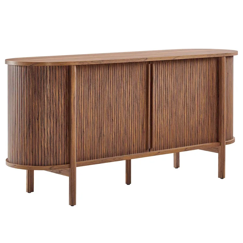 Enfilade incurvée cannelée de 160 cm