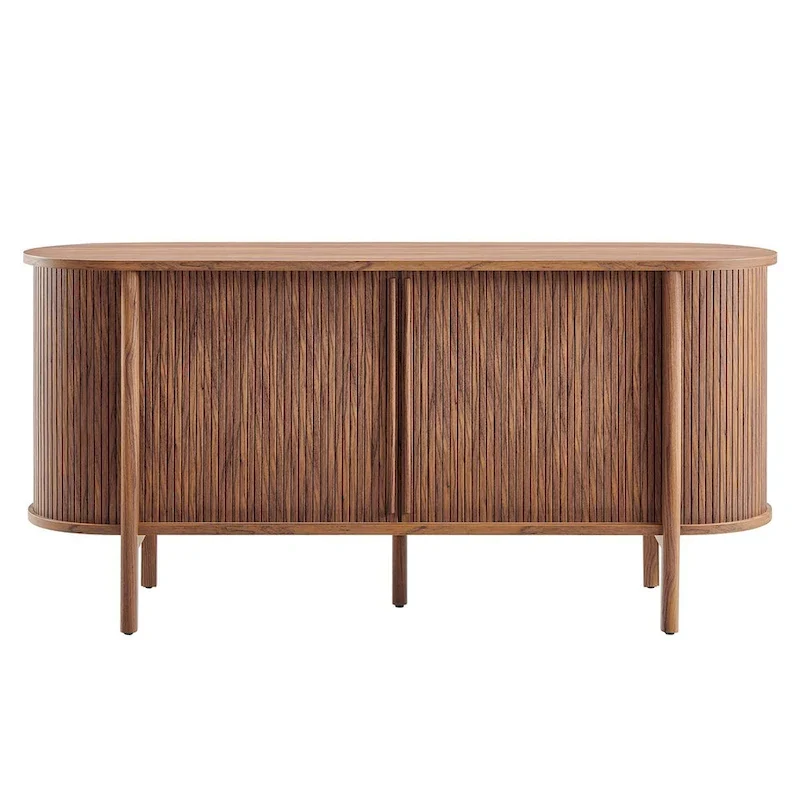 Enfilade incurvée cannelée de 160 cm