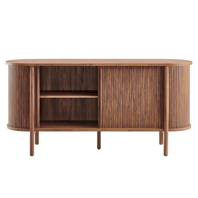 Enfilade incurvée cannelée de 160 cm