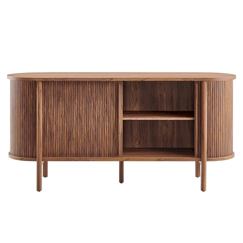 Enfilade incurvée cannelée de 160 cm