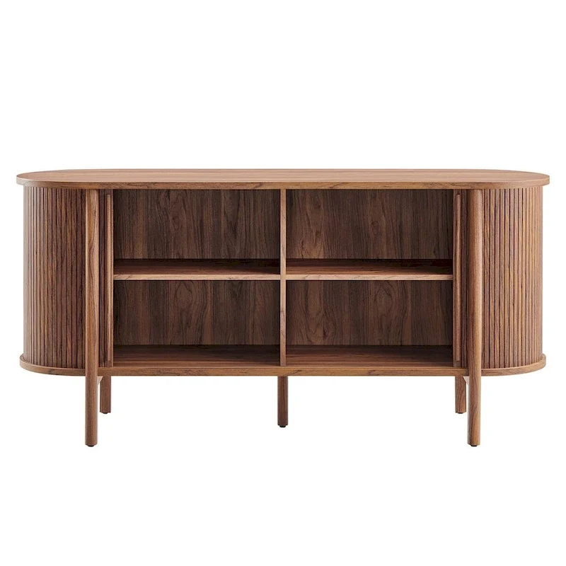 Enfilade incurvée cannelée de 160 cm