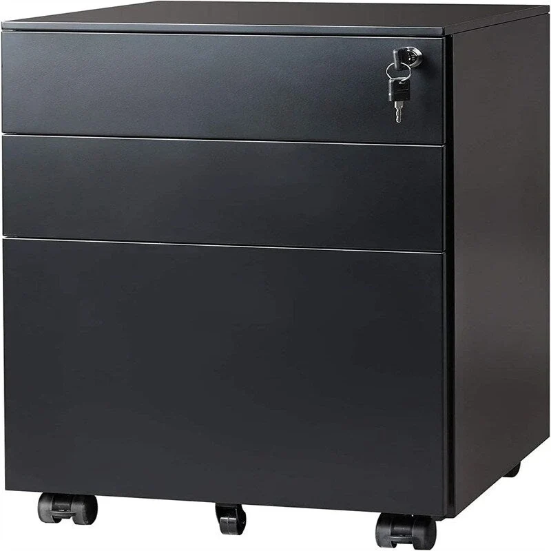 Dessous de bureau à roulettes 3 tiroirs