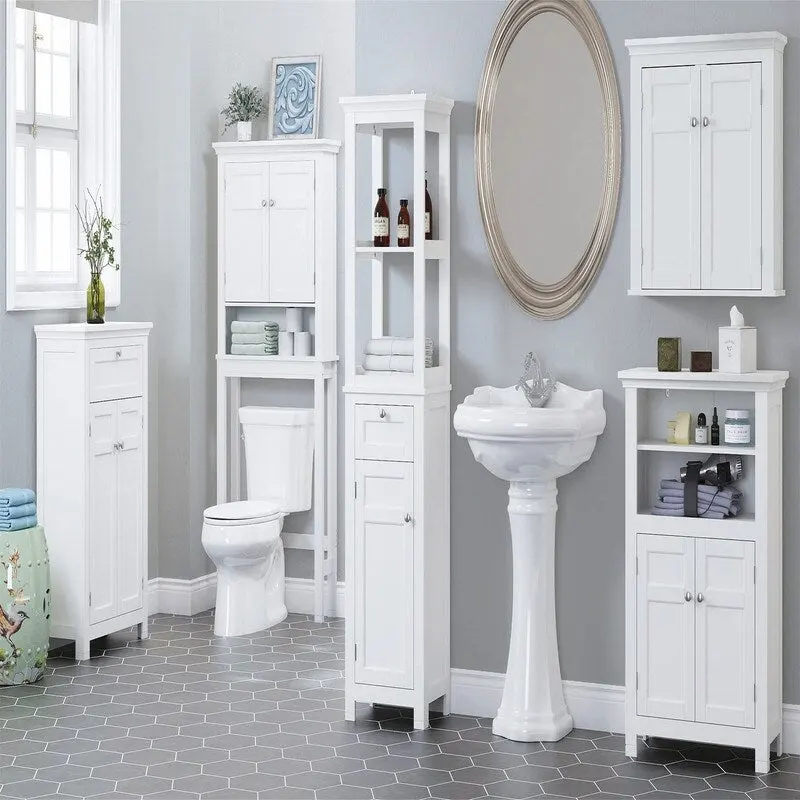 Meuble de rangement pour toilettes – 7,87P x 27,36L x 65H