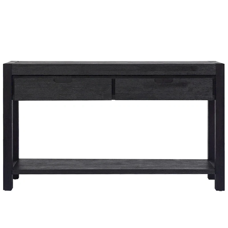 Console d'entrée pour couloir et salon avec 2 tiroirs et 1 étagère