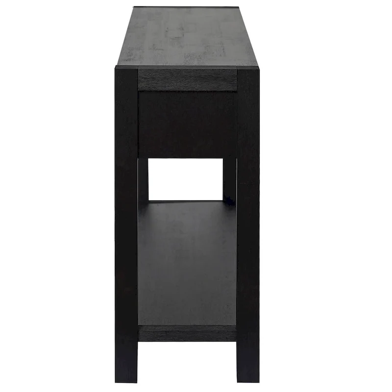 Console d'entrée pour couloir et salon avec 2 tiroirs et 1 étagère