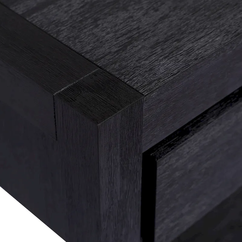 Console d'entrée pour couloir et salon avec 2 tiroirs et 1 étagère