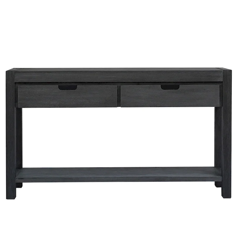 Console d'entrée pour couloir et salon avec 2 tiroirs et 1 étagère
