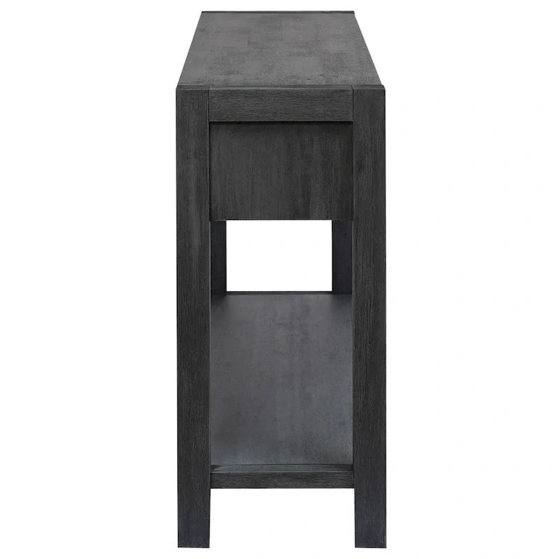 Console d'entrée pour couloir et salon avec 2 tiroirs et 1 étagère
