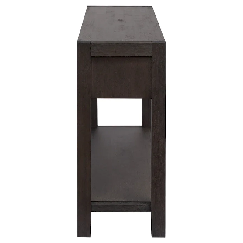 Console d'entrée pour couloir et salon avec 2 tiroirs et 1 étagère