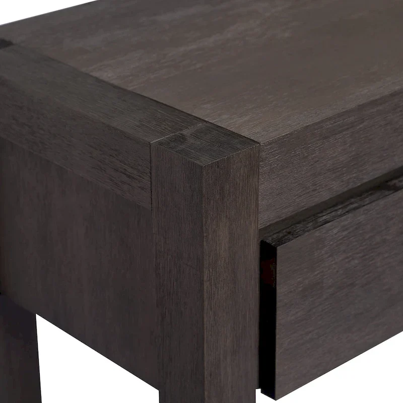 Console d'entrée pour couloir et salon avec 2 tiroirs et 1 étagère
