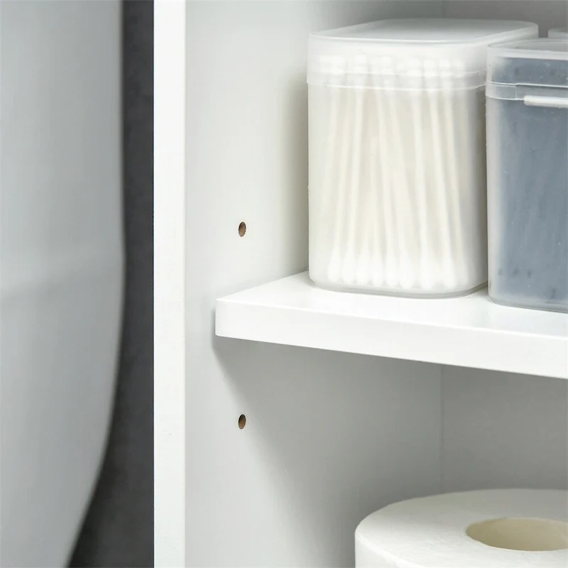 Meuble de rangement de salle de bain autoportant à placer au-dessus des toilettes