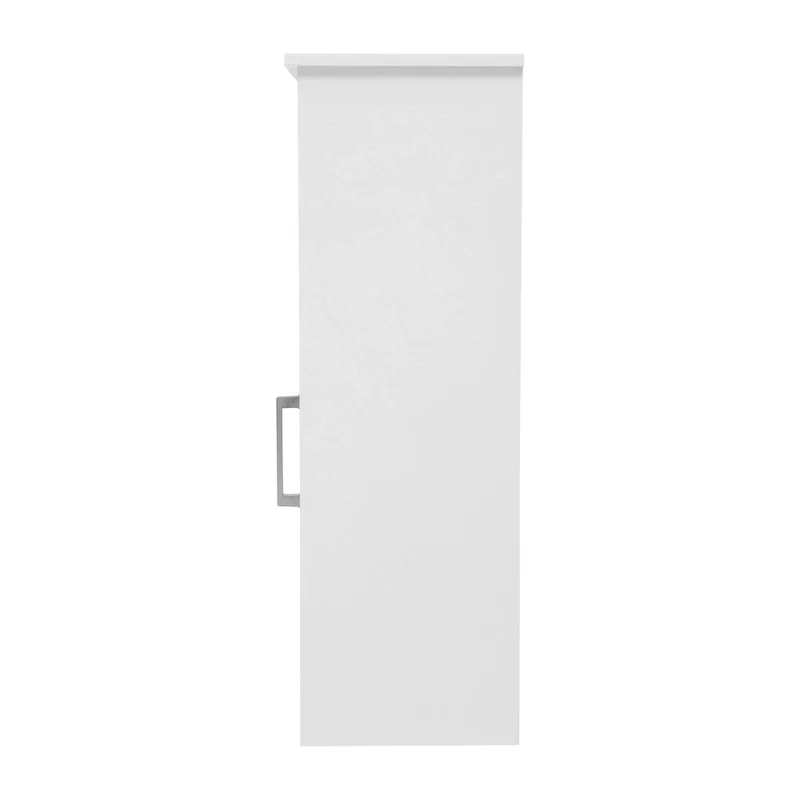 Meuble de salle de bain moderne avec porte à fermeture magnétique et 3 étagères