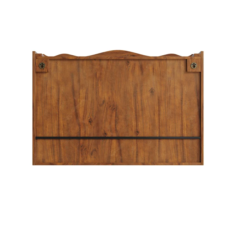 Armoires de toilette bois massif et en verre 2 coulissantes 90x20x60cm VINTAGEBRASSPRO