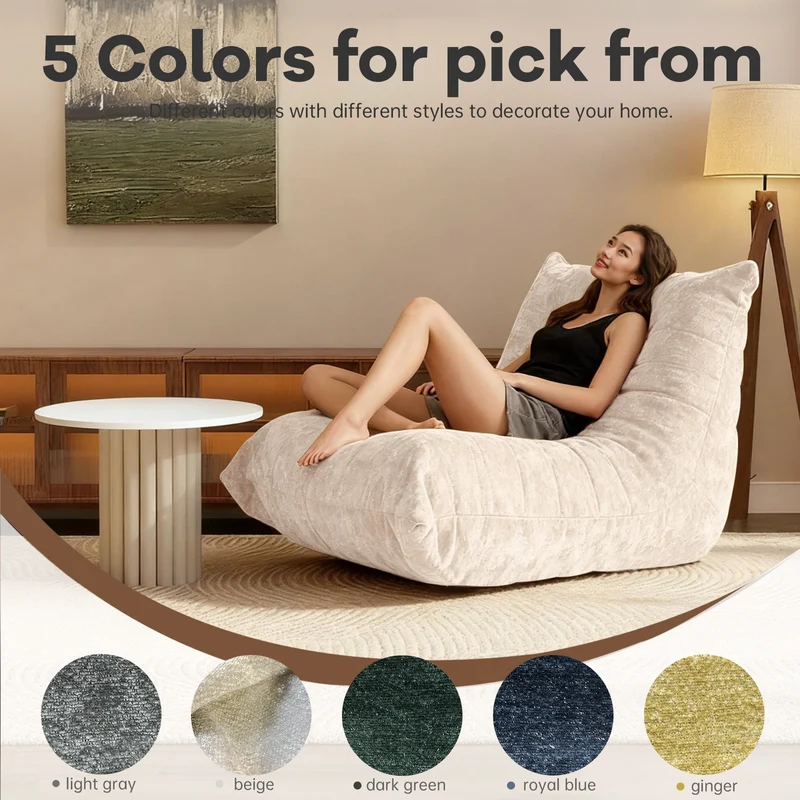 Chauffeuse matelassée chenille blanche pailletée fauteuil de sol 90x100cm CHROMESHELF