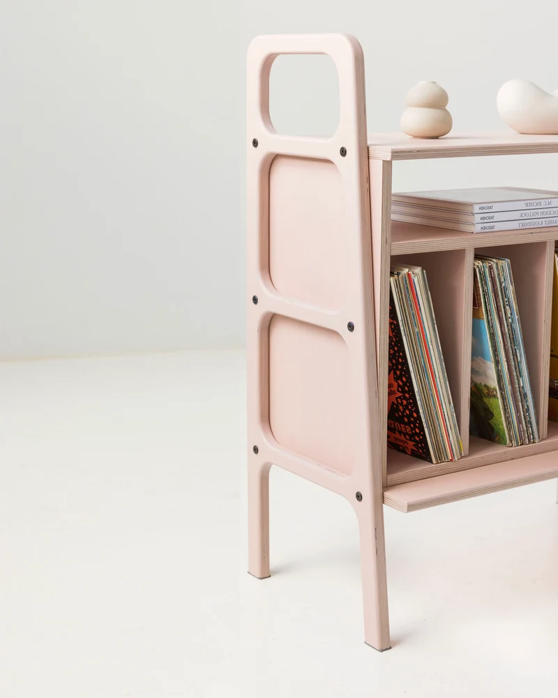 Vinyl Record Credenza · Three Vinyl Bays · 143 cm