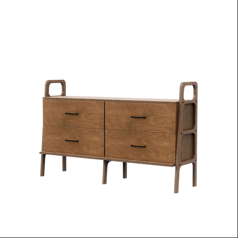 Mid-Century Credenza · All Drawers · 143 cm