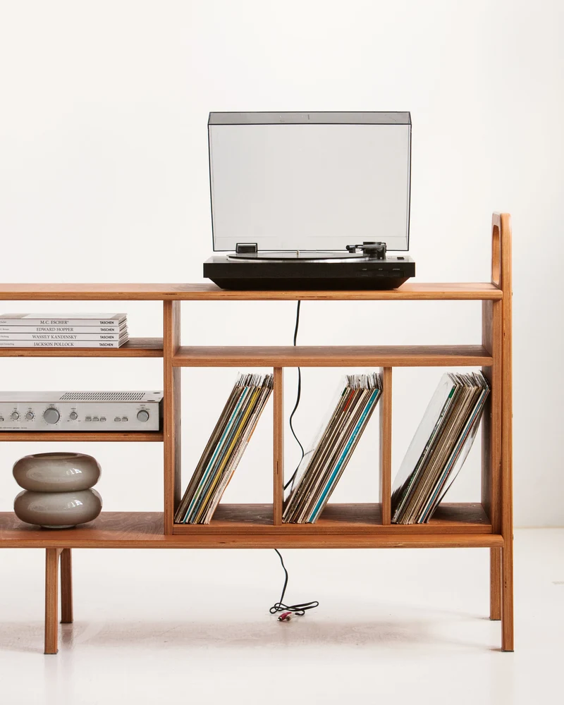 Vinyl Record Credenza · 189 cm
