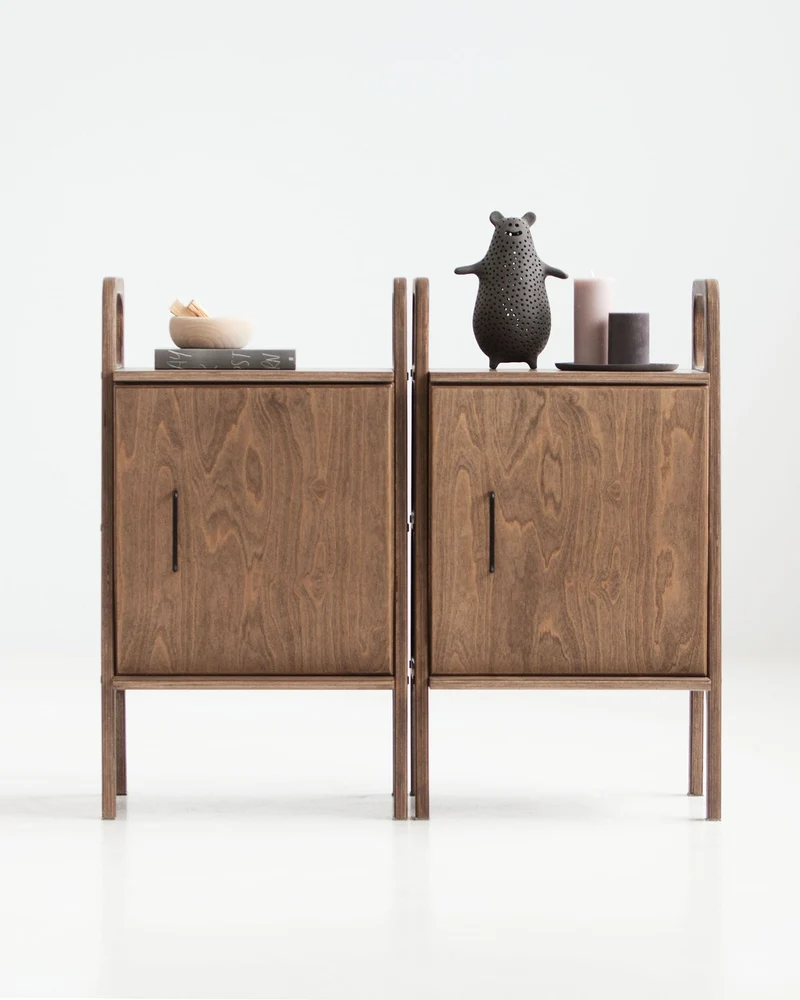 Mini Bookcase with cabinet · 90 cm
